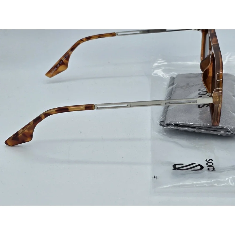 Sojos SJ2186 C4 SY Tortoise Shell Sunglasses 55[]20 150 -‎ Very Good Frame
